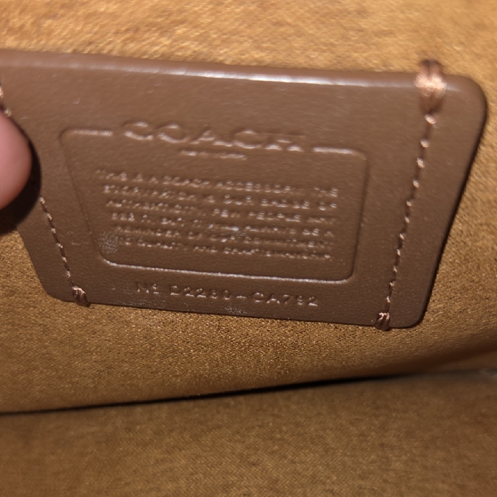 Coach Laser Cut Leather Mini Bryn Rose Crossbody Bag - Picture 8 of 9